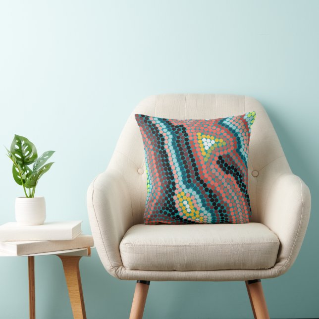 Cojín Decorativo Círculos de mosaico (Silla)