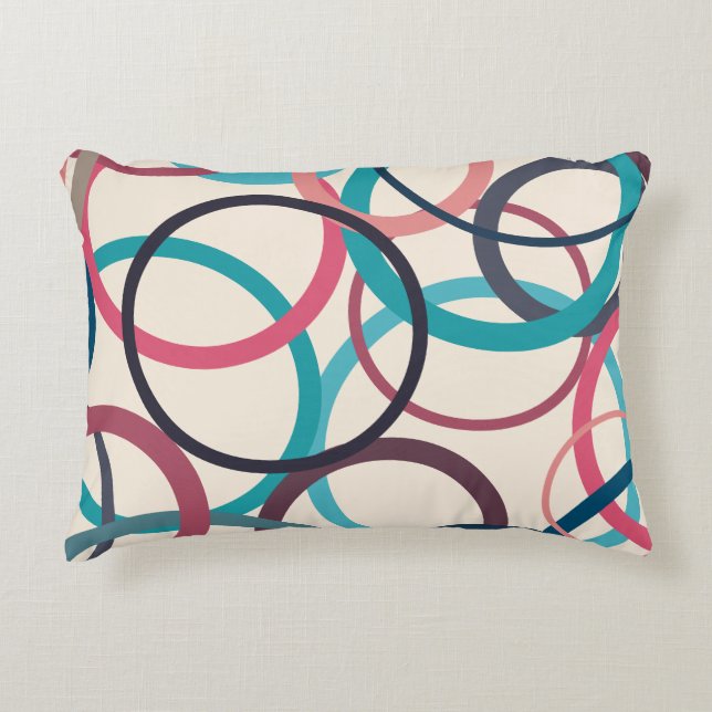 Cojín Decorativo Círculos del horizonte (Anverso)