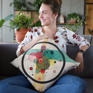 Cojín Decorativo Círculos en un círculo, Kandinsky
