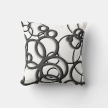 Círculos geométricos modernos blancos y grises