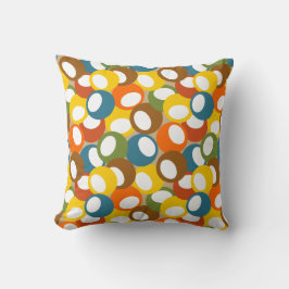 Cojín Decorativo Círculos olivos de los años 1970