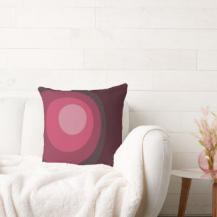 Cojín Decorativo Círculos púrpura retro