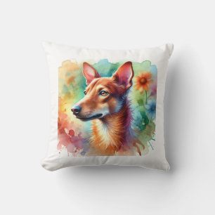 Cojín Decorativo Cirneco dell Etna 050824AREF132 - Watercolor