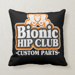Cojín Decorativo Cirugía de reemplazo de cadera con logotipo Bionic