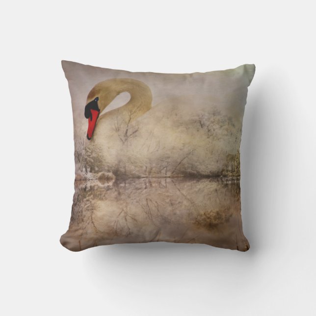 Cojín Decorativo Cisne a la deriva (Anverso)
