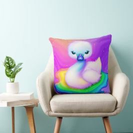 Cojín Decorativo Cisne de bebé con sabor y color