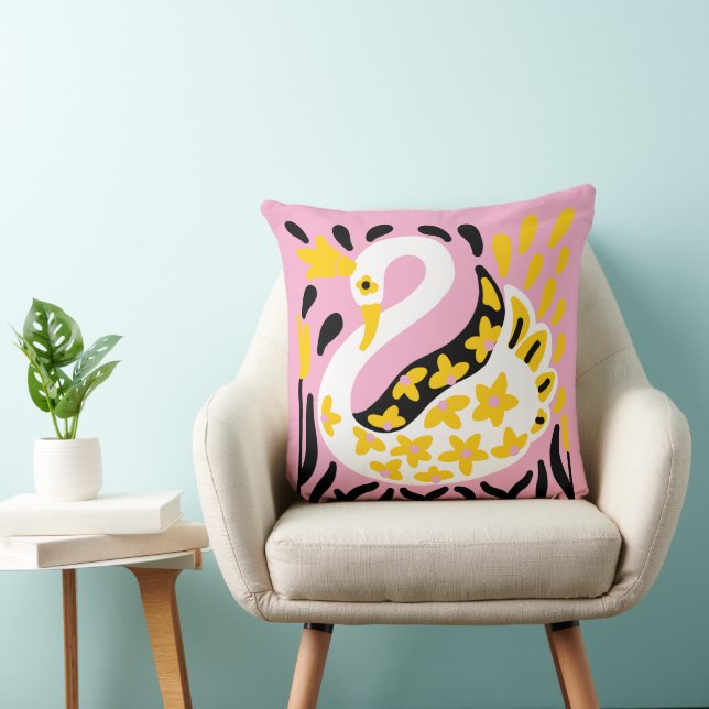 Cojín Decorativo Cisne de hadas al estilo ruso (Silla)