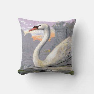 Cojín Decorativo Cisne del lago Lugano