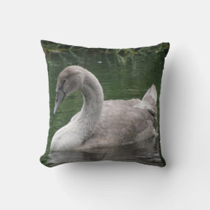 Cojín Decorativo Cisne elegante en la orilla del agua