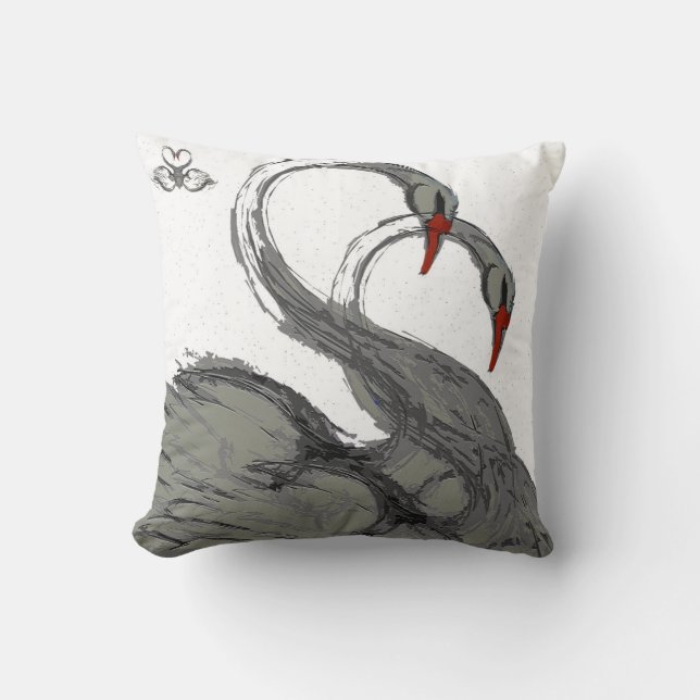 Cojín Decorativo cisnes (Anverso)