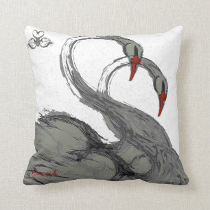Cojín Decorativo cisnes