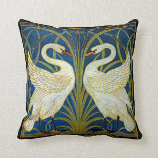 Cojín Decorativo Cisnes Art Deco