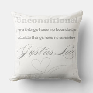 Cojín Decorativo Cita de amor incondicional