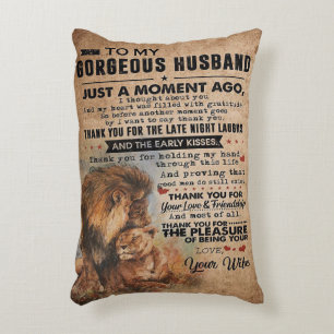 Cojín Decorativo Cita de amor para marido Lovely Gift
