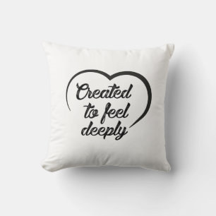 Cojín Decorativo Cita de amor profundo romántico - Creado para sent