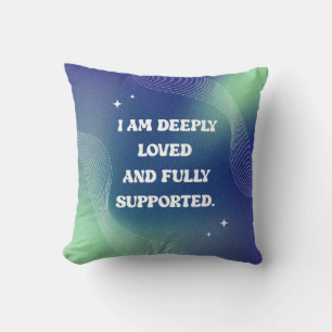 Cojín Decorativo Cita de amor propio, motivacional e inspiradora