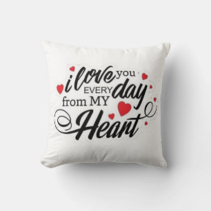 Cojín Decorativo Cita de Amor Romántico