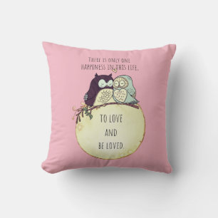 Cojín Decorativo Cita de amor rosa