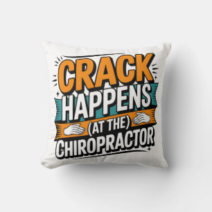 Cojín Decorativo Cita de Chiropractica divertida Humor de choque de