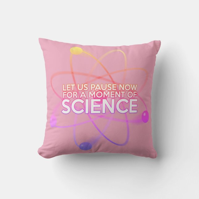 Cojín Decorativo Cita de ciencia divertida en Guay moderno Girly Pi (Anverso)