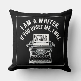 Cojín Decorativo Cita de escritor humorístico