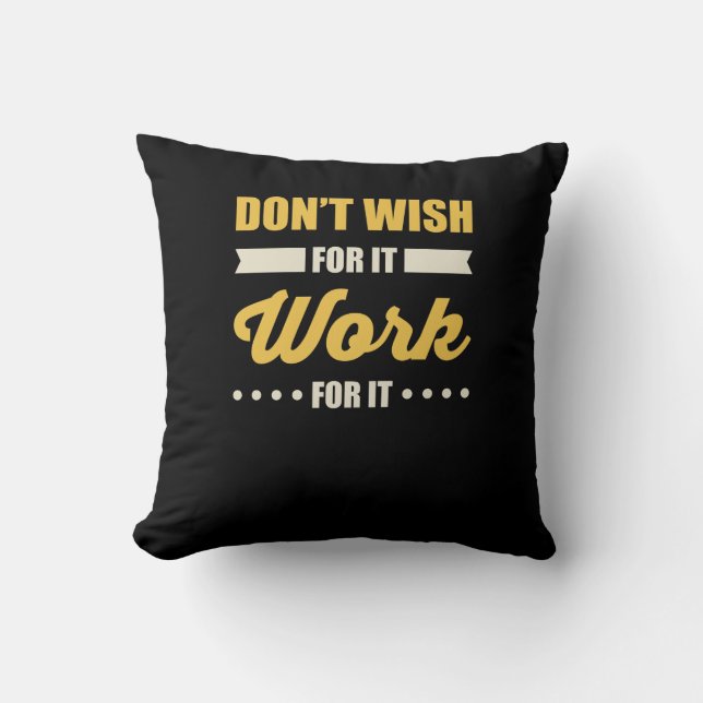 Cojín Decorativo Cita de éxito motivacional inspiradora (Anverso)