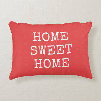 Cojín Decorativo Cita de hogar dulce de color mínimo