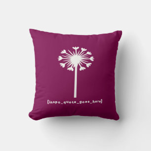 Cojín Decorativo Cita de Inspiración Aquí