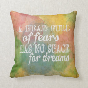 Cojín Decorativo Cita de motivación, cita inspiradora