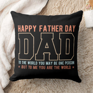 Cojín Decorativo Cita de Papá Eres El Mundo