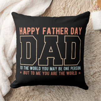 Cojín Decorativo Cita de Papá Eres El Mundo