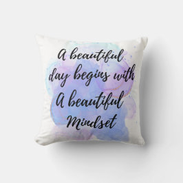 Cojín Decorativo Cita de tipografía positiva inspiradora