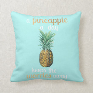 Cojín Decorativo Cita de vida de piña
