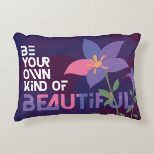 Cojín Decorativo Cita del vector de flor