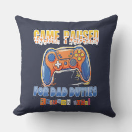 Cojín Decorativo Cita divertida de Dad Video Gamer