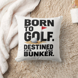 Cojín Decorativo Cita divertida de golf para adictos al golf