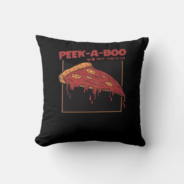 Cojín Decorativo Cita divertida de Peekaboo (Anverso)