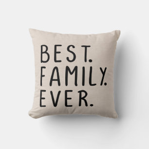 Cojín Decorativo Cita familiar moderna de Faux linen