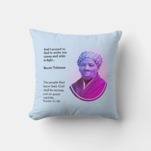 Cojín Decorativo Cita HARRIET TUBMAN moderna