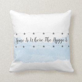 Cojín Decorativo Cita inicial de Hygge Azul Pastel