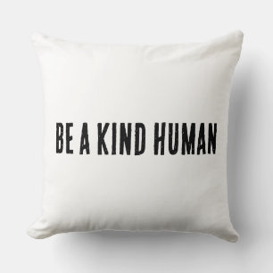Cojín Decorativo Cita Inspiradora Moderna Sé Un Humano Amable