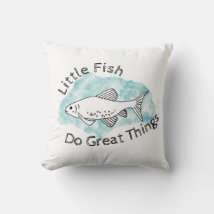 Cojín Decorativo Cita inspiradora Pescado Animal Motivador