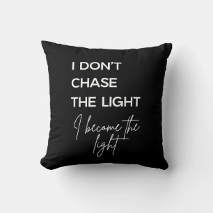 Cojín Decorativo Cita Motivacional Fondo Negro