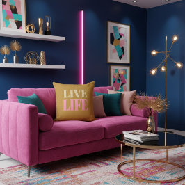 Cojín Decorativo Cita motivacional que fomenta la positividad