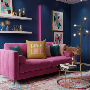 Cojín Decorativo Cita motivacional que fomenta la positividad