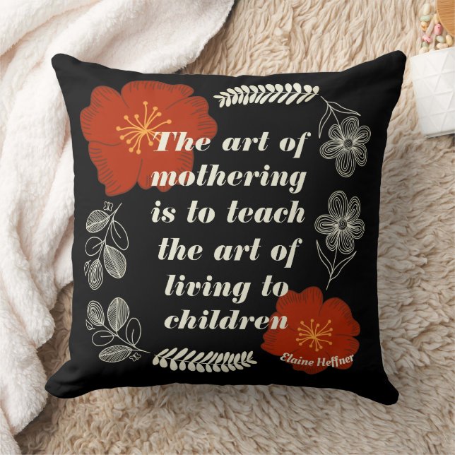 COJÍN DECORATIVO CITA PERSONALIZADA DE ELAINE HEFFRON PARA EL DÍA D (Manta)