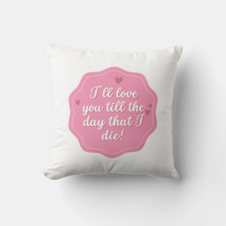 Cojín Decorativo Cita | Rosa | Pastel