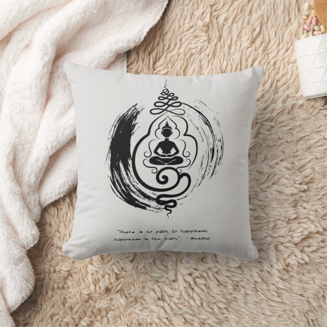 Cojín Decorativo Cita Zen: Sabiduría y meditación (Manta)