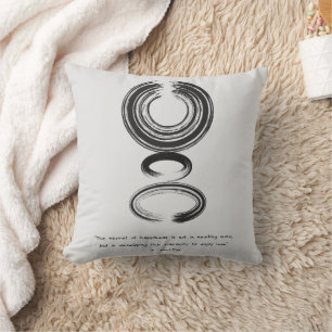 Cojín Decorativo Cita Zen: Sabiduría y meditación