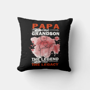 Cojín Decorativo Citas de abuelo Papá y nieto